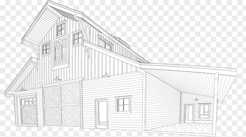 House Architecture Roof Facade Sketch PNG