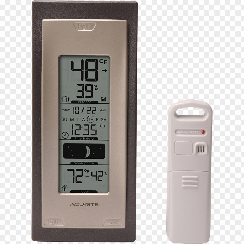 Indoor–outdoor Thermometer Humidity Hygrometer Weather Station PNG