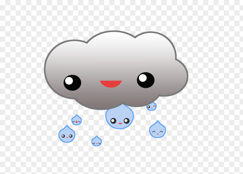 Rain Cloud Cartoon Clip Art PNG