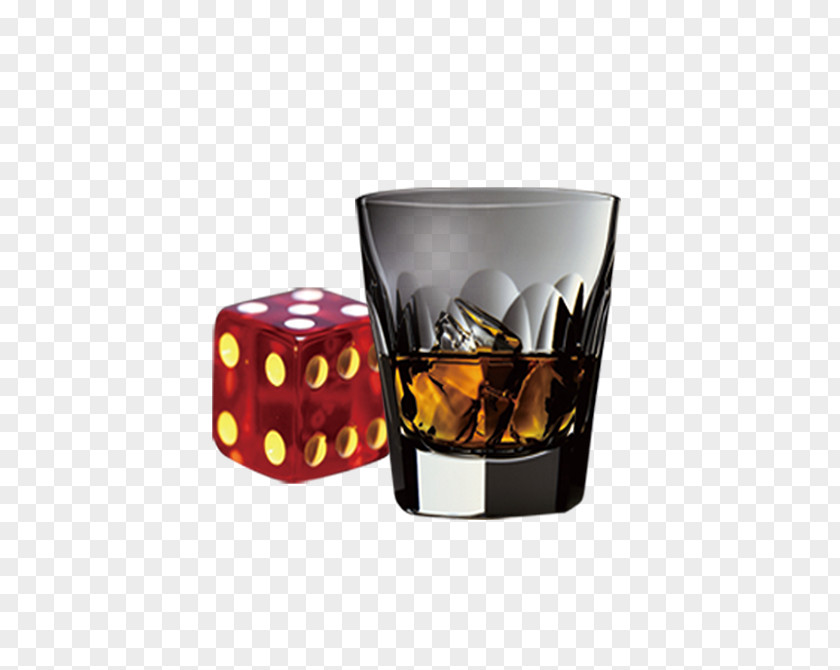 Dice And Foreign Wine Clip Art PNG