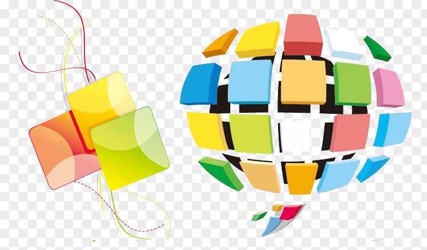 Free Color Cube Buckle Material Jigsaw Puzzle Euclidean Vector PNG