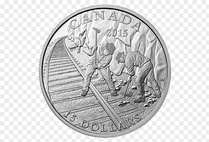 Pikes Peak Railway Silver Coin Canada Dollar PNG
