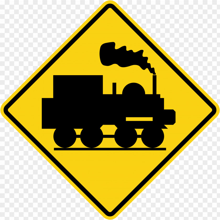 Railroad Crossing Regulatory Traffic Signs Sign Cattle Road Warning PNG