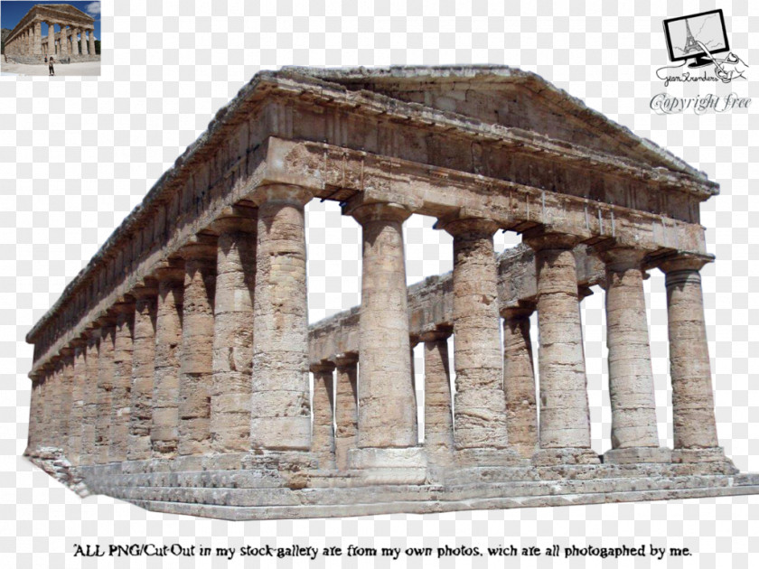 Temples Segesta Roman Temple Ancient Greek PNG