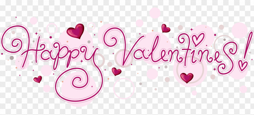 Vector Happy Little Fresh Pink English Typesetting Valentines Day Royalty-free Valentine Clip Art PNG