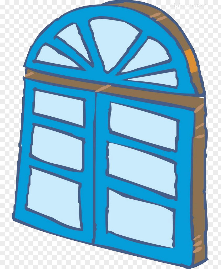 Blue Windows Window Cartoon Letter PNG