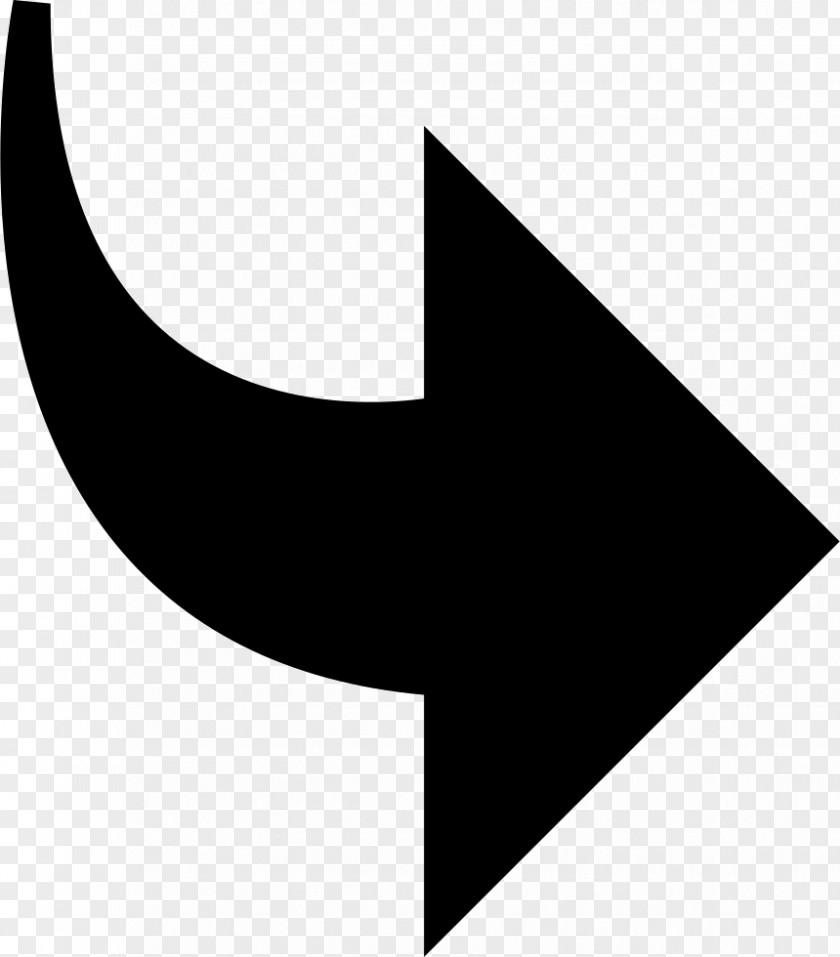 Curved Vector Arrow Symbol Clip Art PNG