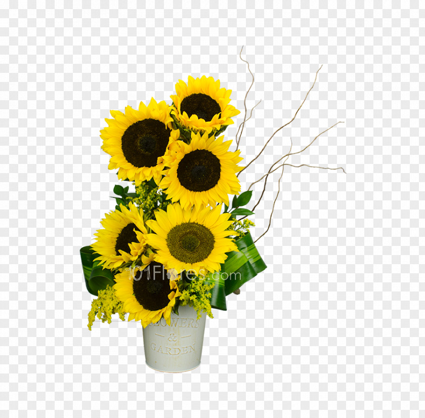 Flower Common Sunflower Cut Flowers Floral Design Shopping Cart PNG