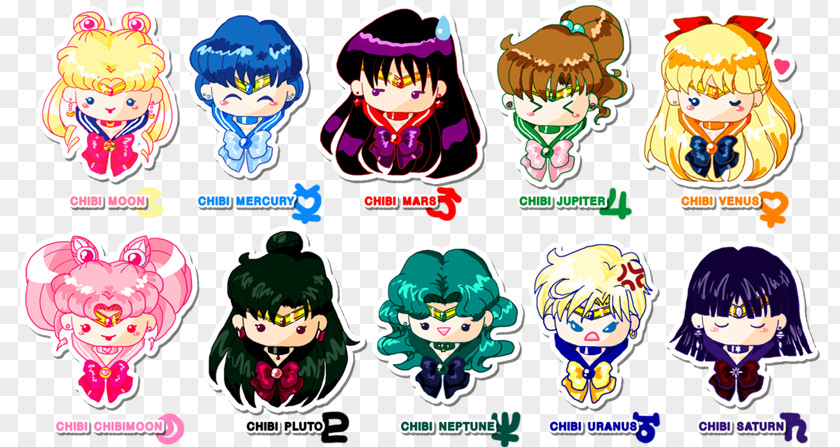 Sailor Moon Art Chibiusa Mercury Luna Mars PNG