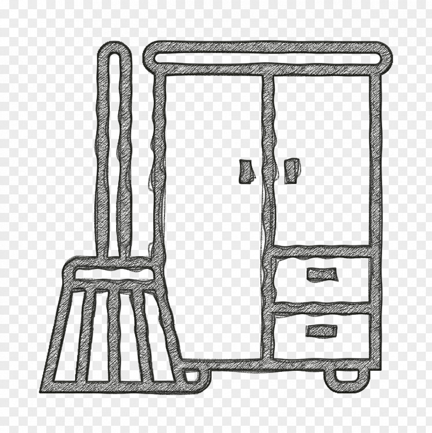 Broom Icon Closet Cleaning PNG