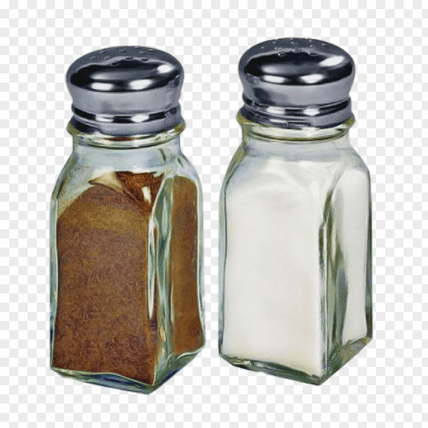 Glass Bottle Mason Jar Salt And Pepper Shakers PNG
