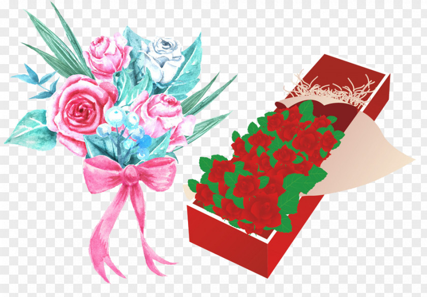 Qixi Bouquet Valentines Day Gift PNG
