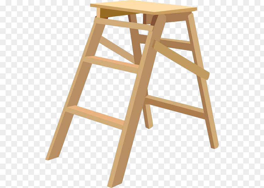 Wooden Bench Ladder Stairs Clip Art PNG