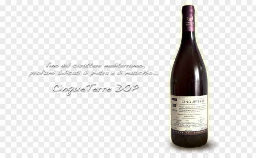 Cinque Terre Liqueur Dessert Wine Champagne Glass Bottle PNG