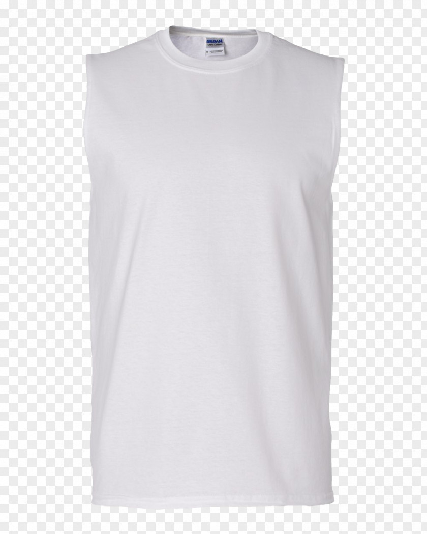 Sleeveless T-shirt Shirt Gildan Activewear Top PNG