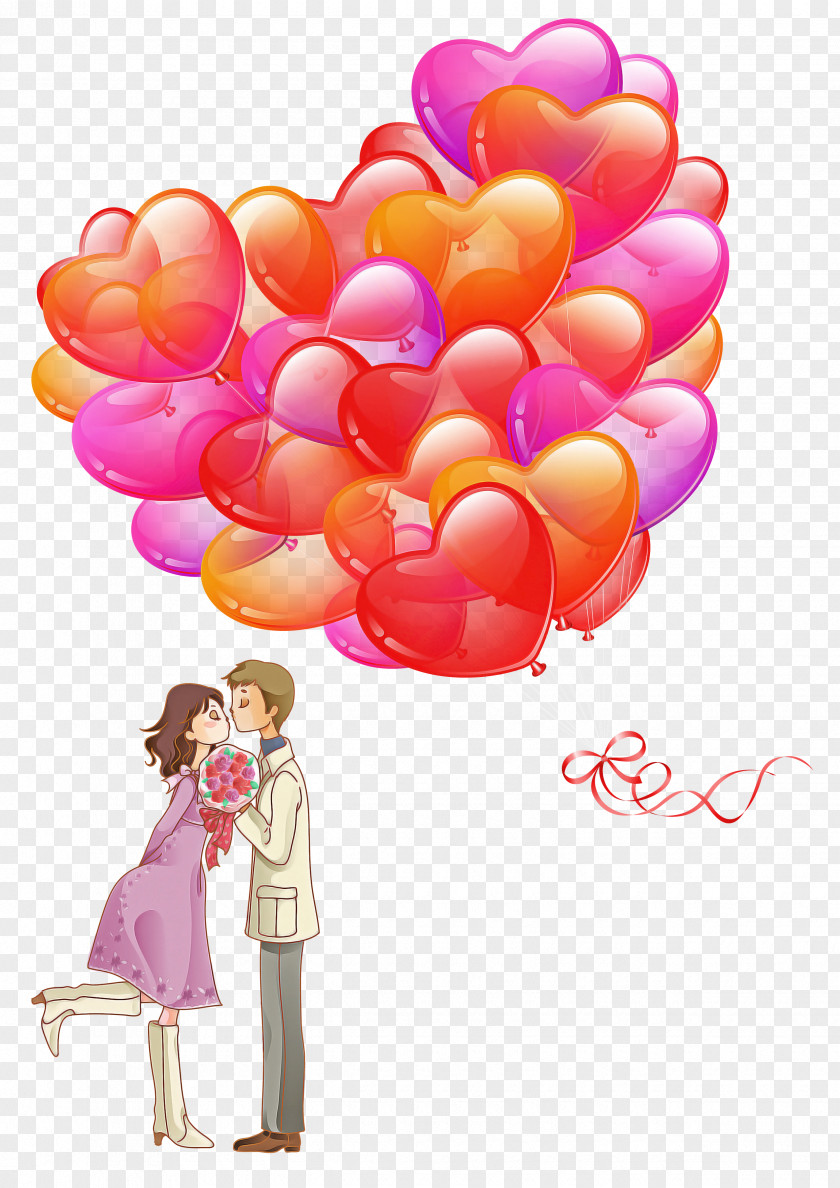 Balloon Petal Flower Heart M-095 PNG