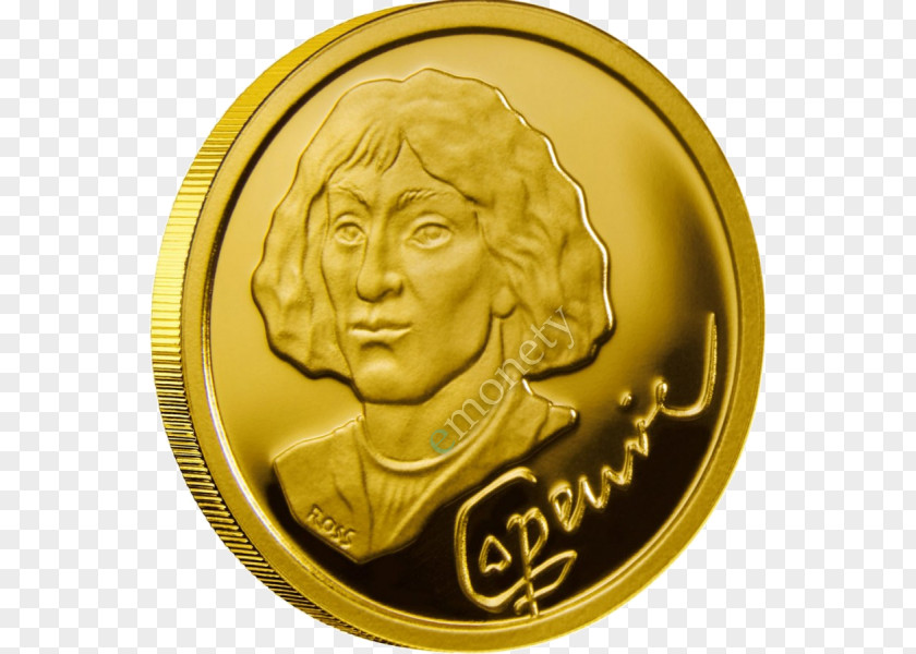 Coin Gold Nicolaus Copernicus: Father Of Modern Astronomy Greece PNG