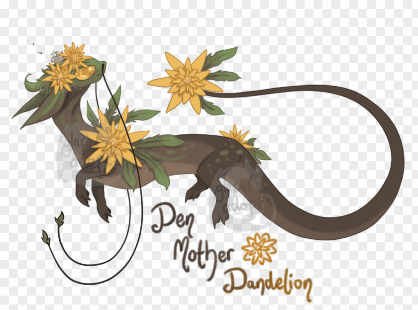Dandelion Dragonfly Animal Legendary Creature Font PNG