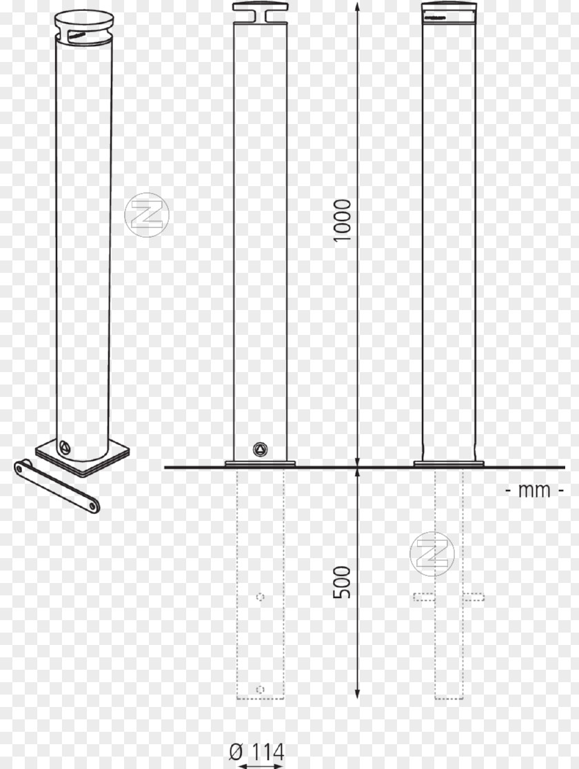 Line Door Handle Angle Furniture PNG
