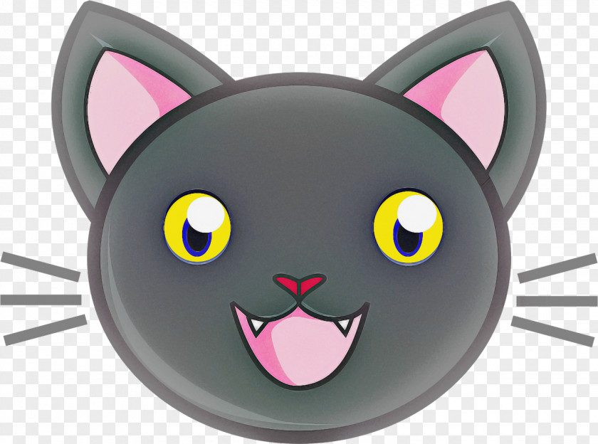 Pink Eye Cat Small To Medium-sized Cats Cartoon Whiskers Black PNG