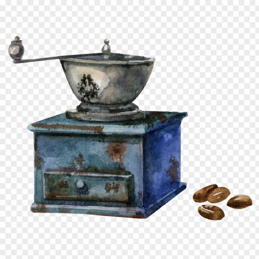 Vector Rusty Stove Coffee Paris Cafe Painting PNG