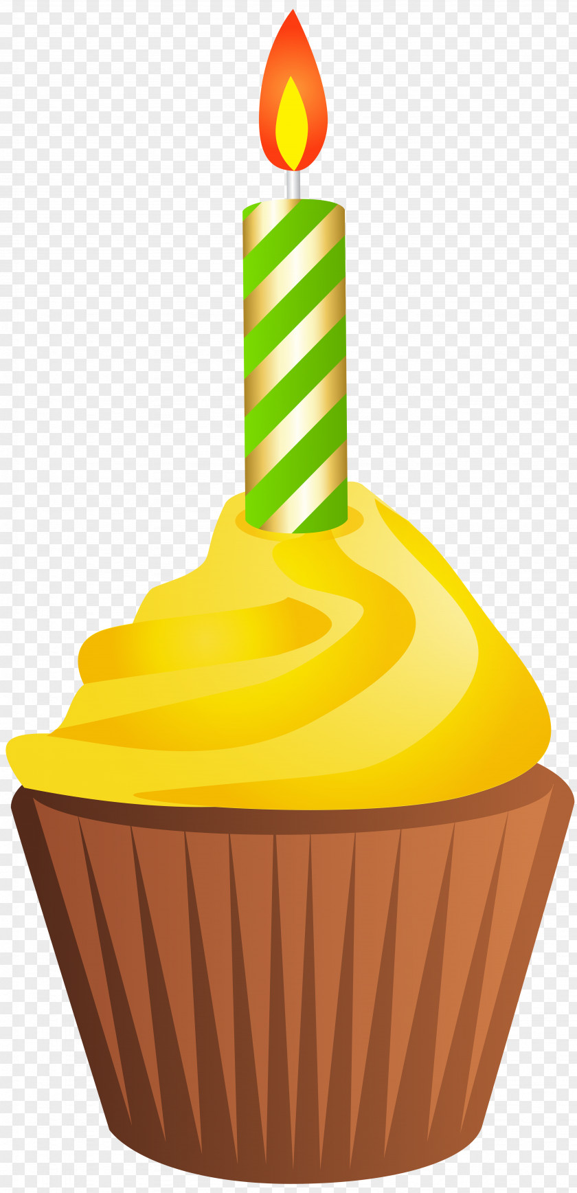 Birthday Muffin With Candle Clip Art Image Cake Cupcake PNG