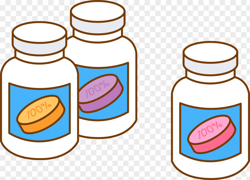 Cartoon Bottle Drug Software PNG