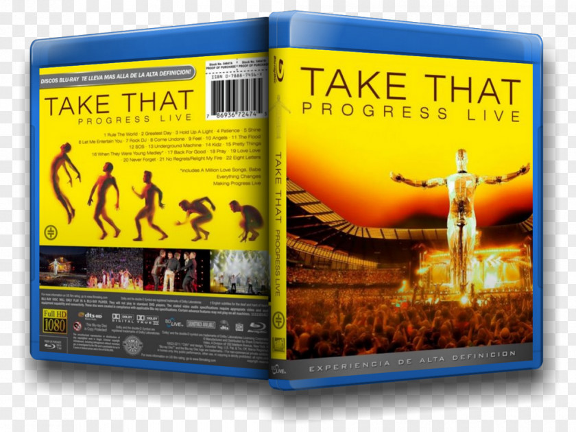 Dvd Progress Live Take That DVD Book Brand PNG