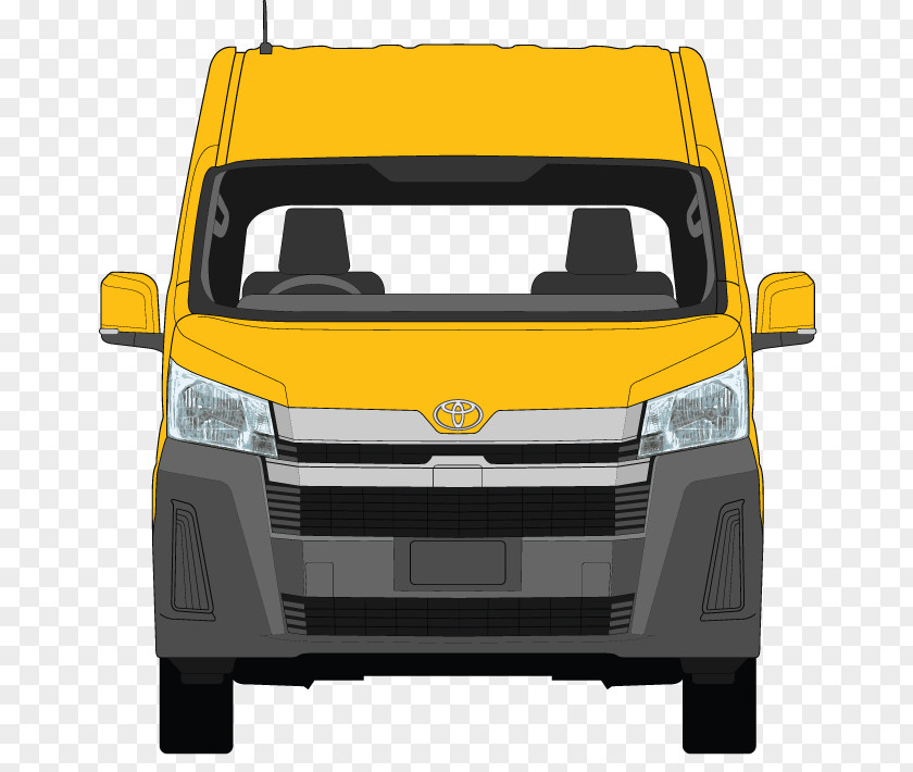 Microvan Yellow Compact Car Bumper Minivan Van PNG