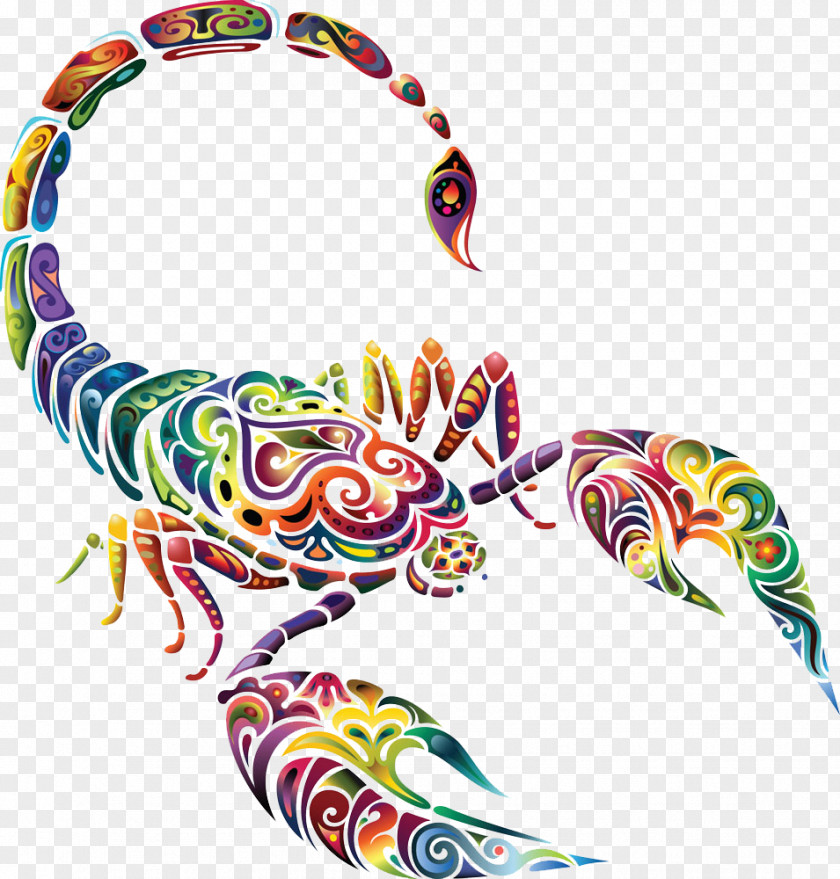 Version HD Free State Painted Scorpion Buckle Clip Tattoo Zodiac Astrological Sign PNG