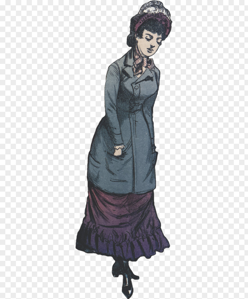 Blue Gown Costume Design Character PNG
