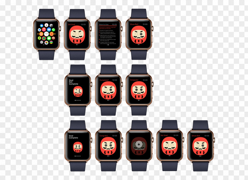 Daruma Doll Watch OS Apple PNG