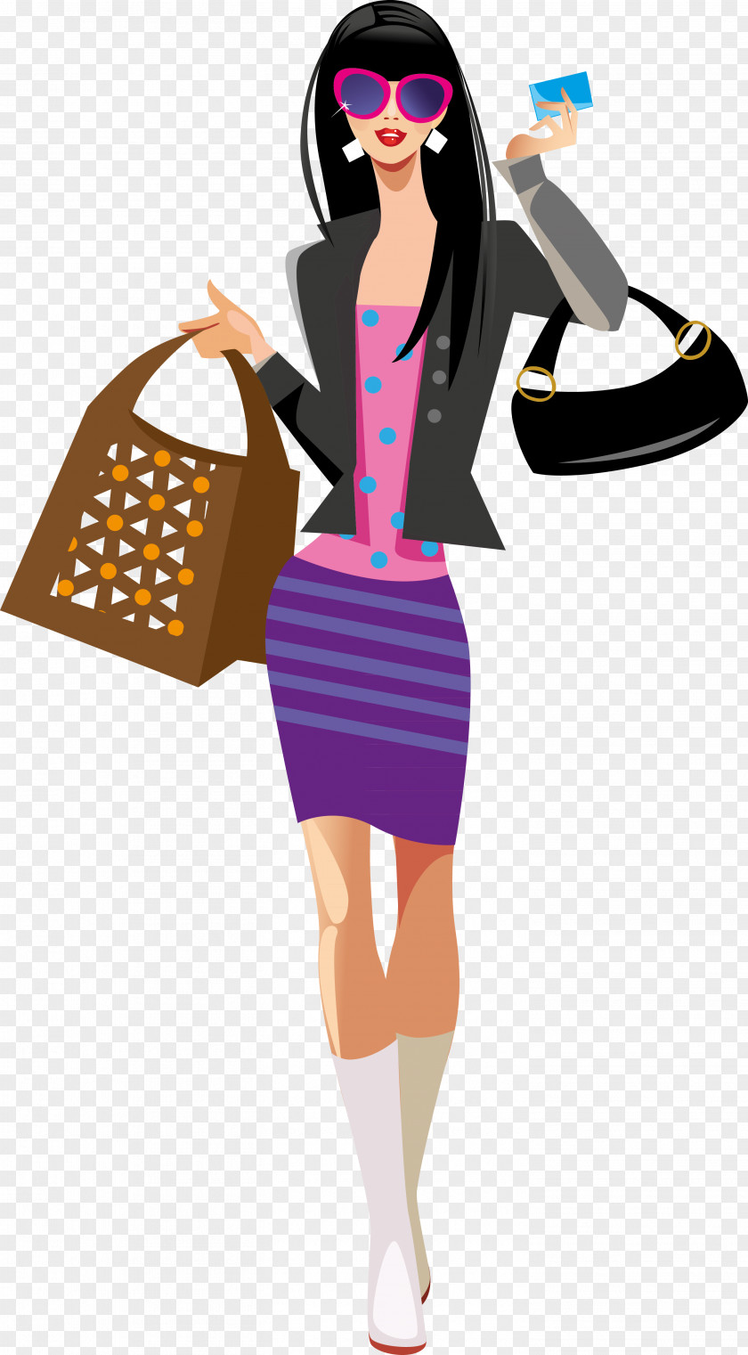 Fashion Illustration Cartoon Clip Art PNG