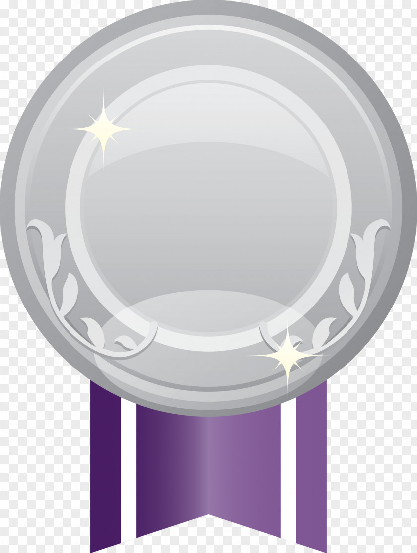 Silver Badge Award PNG