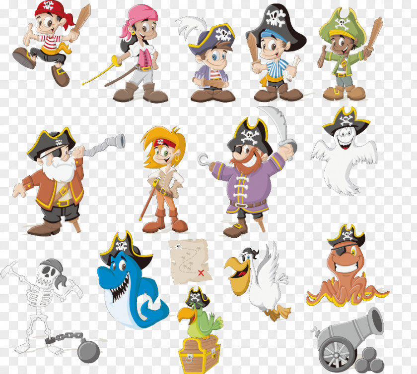 Cartoon Pirate Material Piracy Royalty-free Clip Art PNG