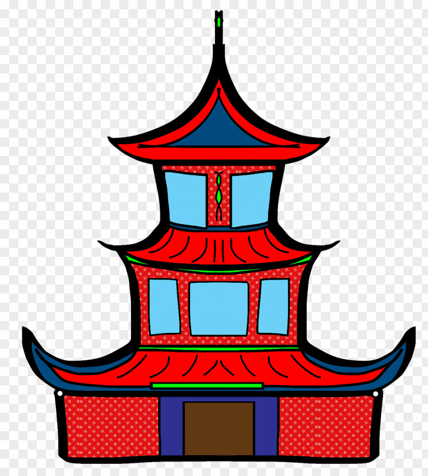 China Chinese New Year Pagoda PNG