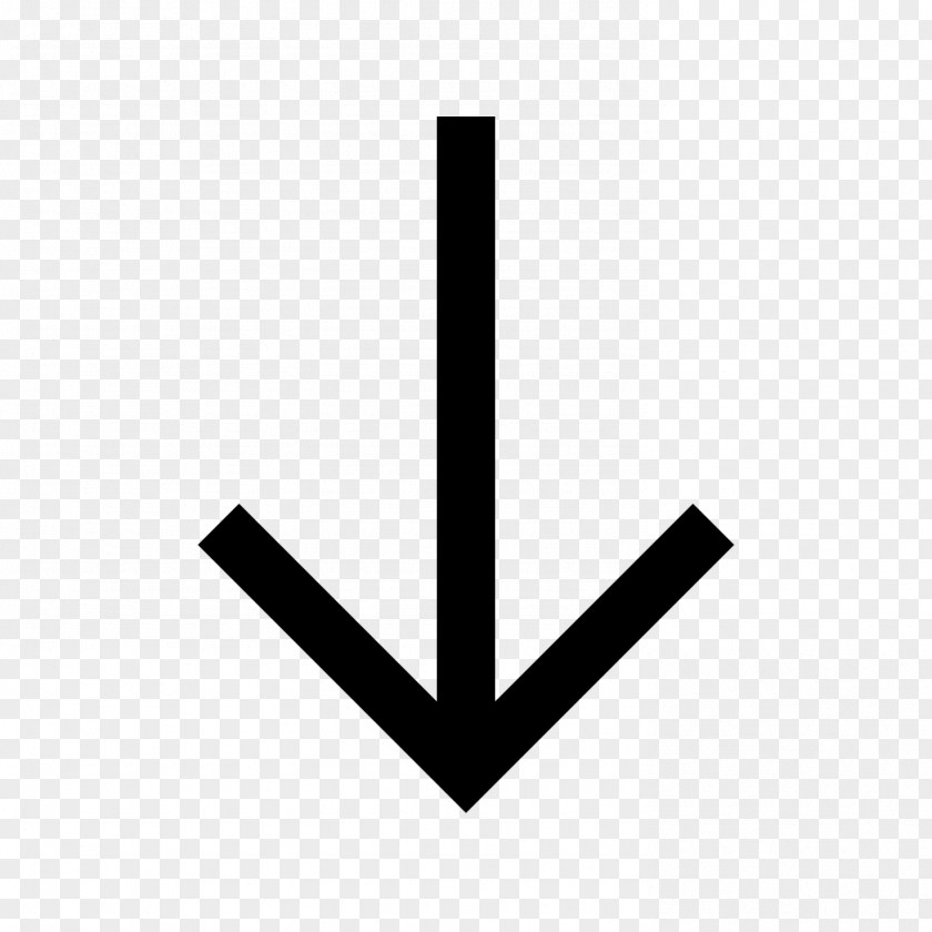 Down Arrow Symbol Clip Art PNG