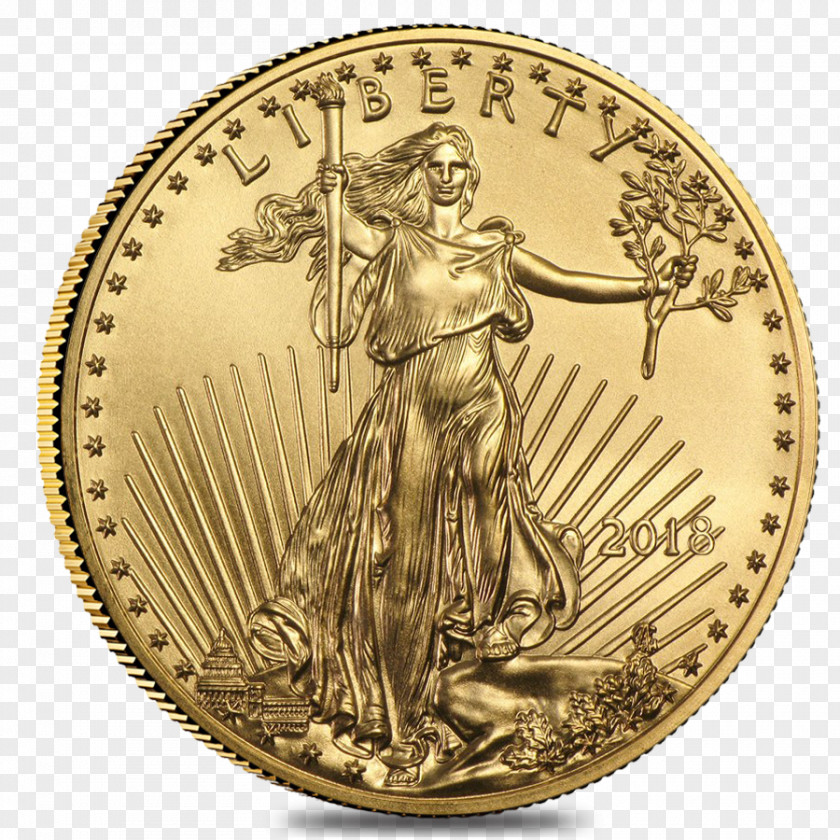 Eagle American Gold Bullion Coin PNG