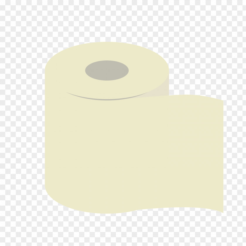 Gray Cylindrical Toilet Paper Yellow Pattern PNG