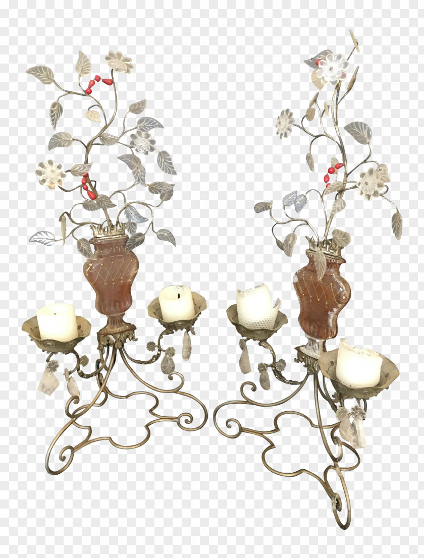 Light Glass Mirror Candlestick Candelabra PNG