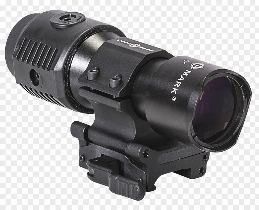 Red Dot Sight Sightmark 3X Tactical Magnifier Slide To Side SM26008 Ultra Shot Plus Sights Telescopic PNG