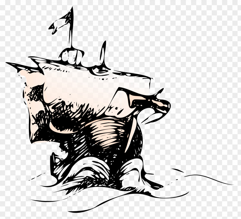 Vikings Sailing Ship Clip Art PNG