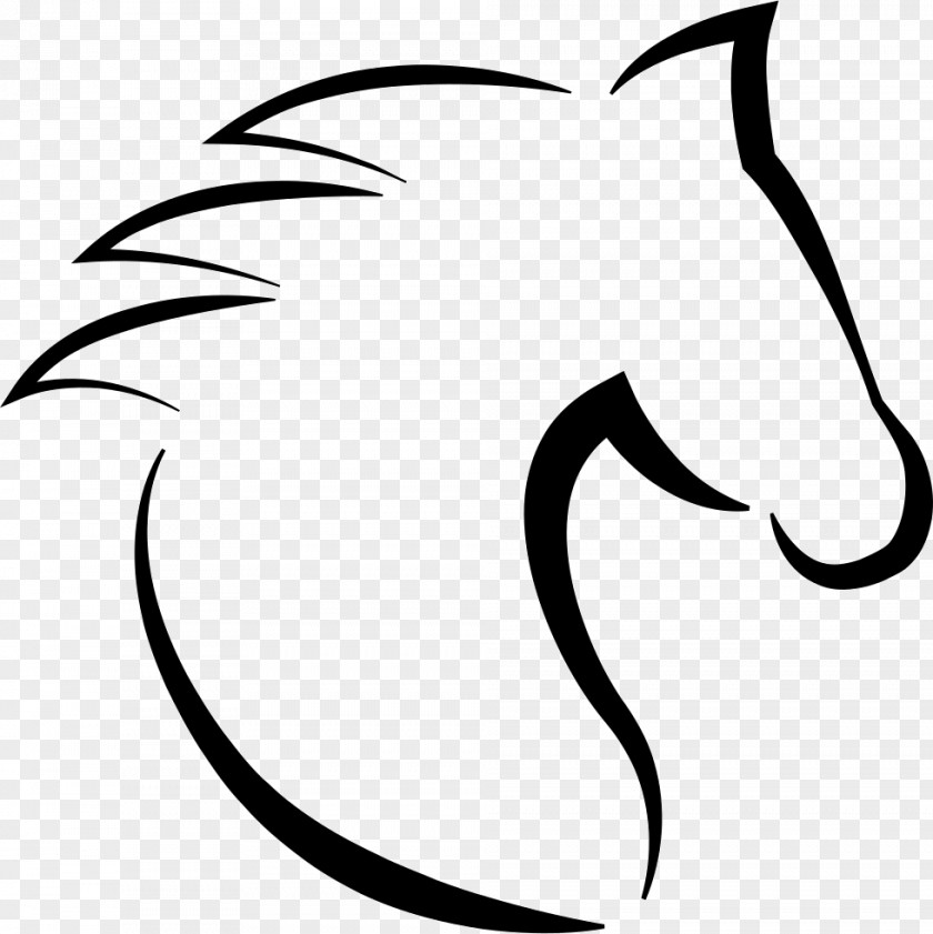 Horse Template Drawing PNG