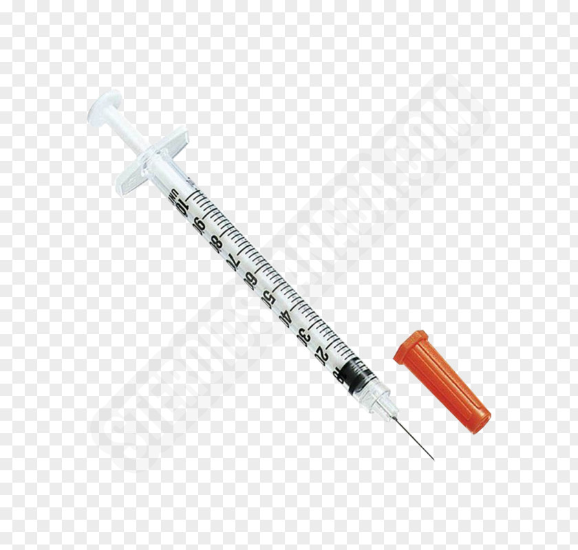 Syringe Hypodermic Needle Insulin Milliliter Becton Dickinson PNG