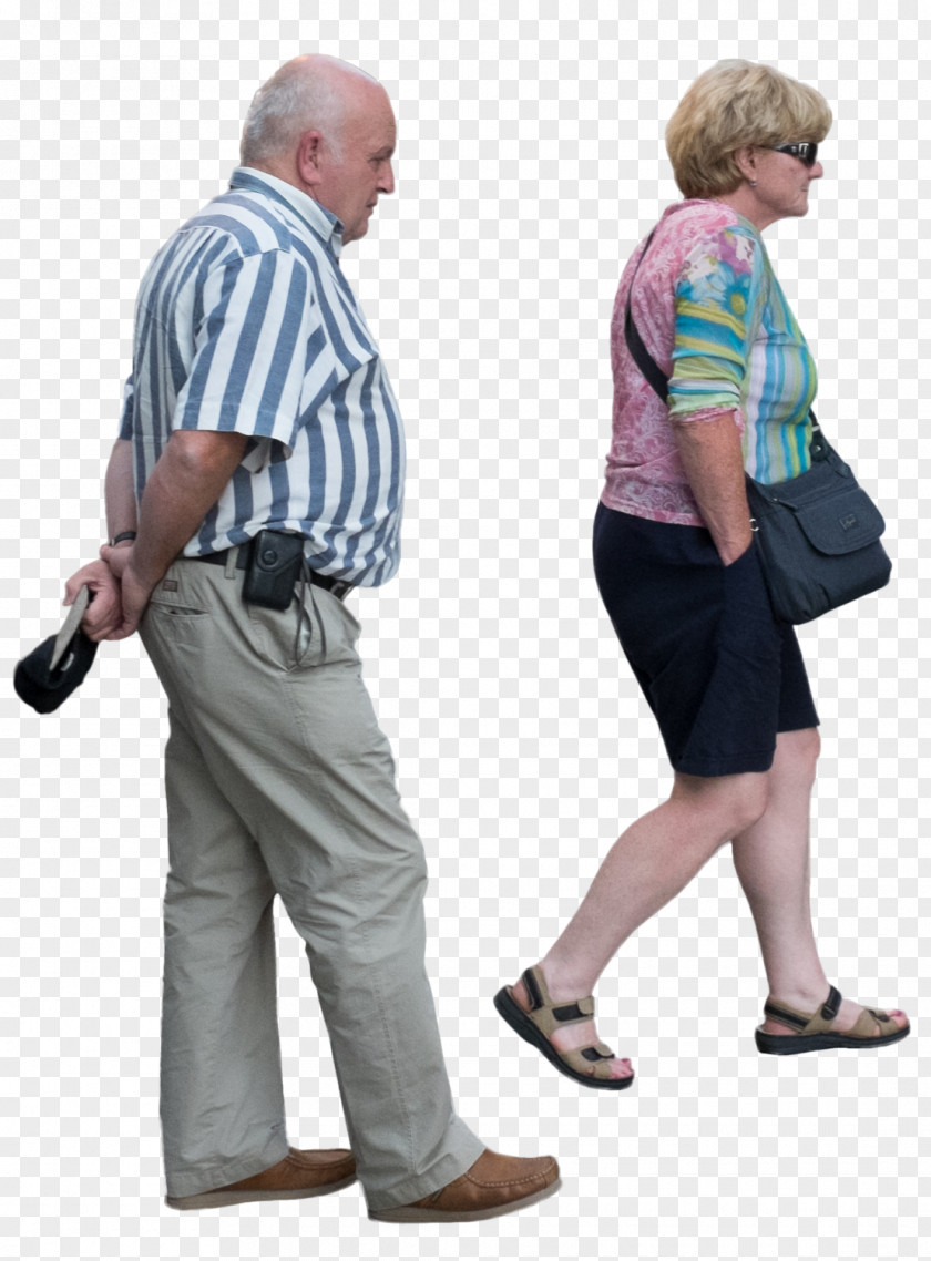 T-shirt Walking Old Age Adult Arm PNG