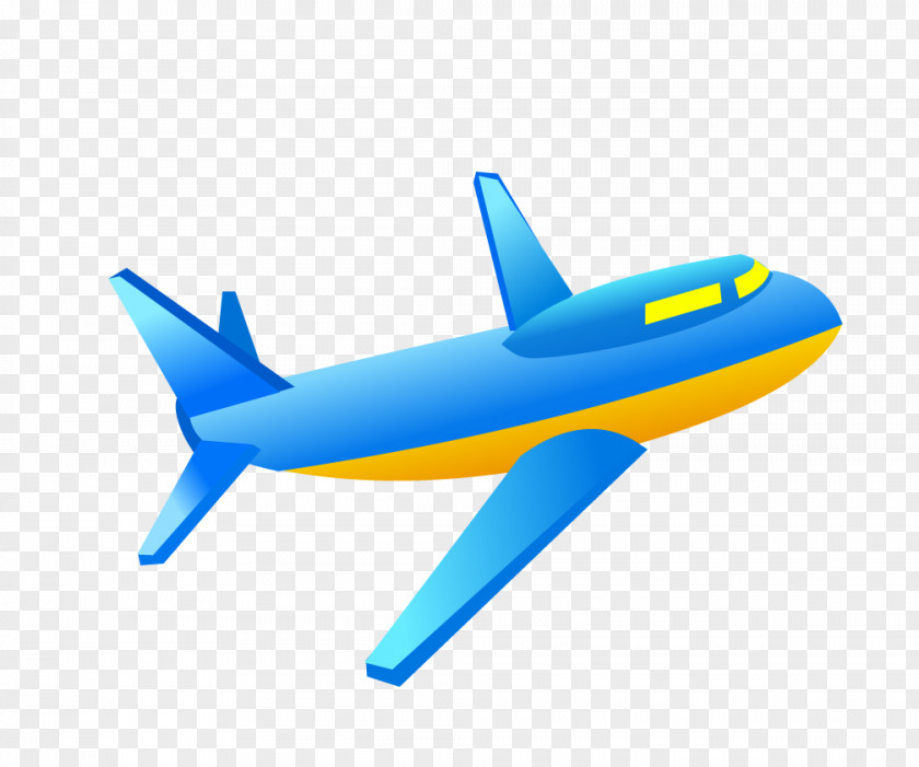 Vector Aircraft Airplane Blue PNG