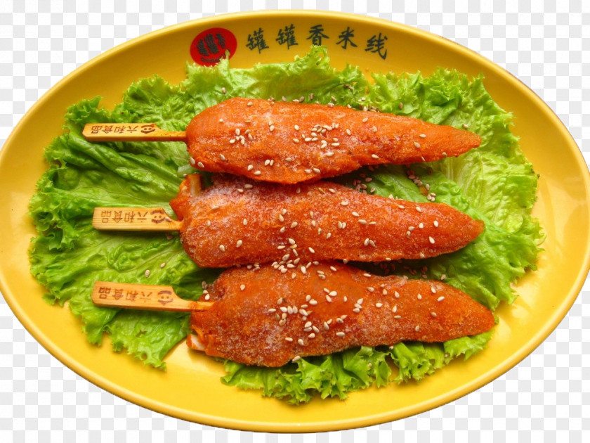A Dish Of Chicken String Fingers Fried Bacon Chuan PNG