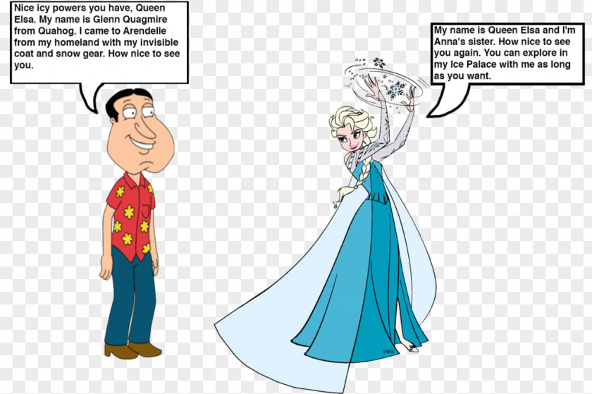 Glenn Quagmire Elsa Peter Griffin Chris Lois PNG