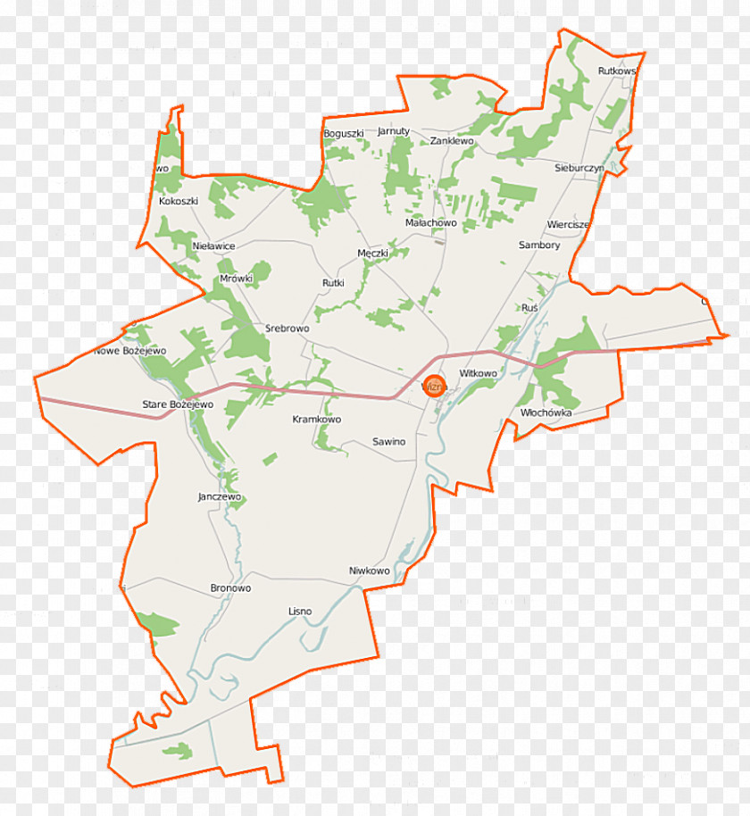 Map Janczewo, Gmina Wizna Ruś, Podlaskie Voivodeship Stare Bożejewo Mrówki, PNG