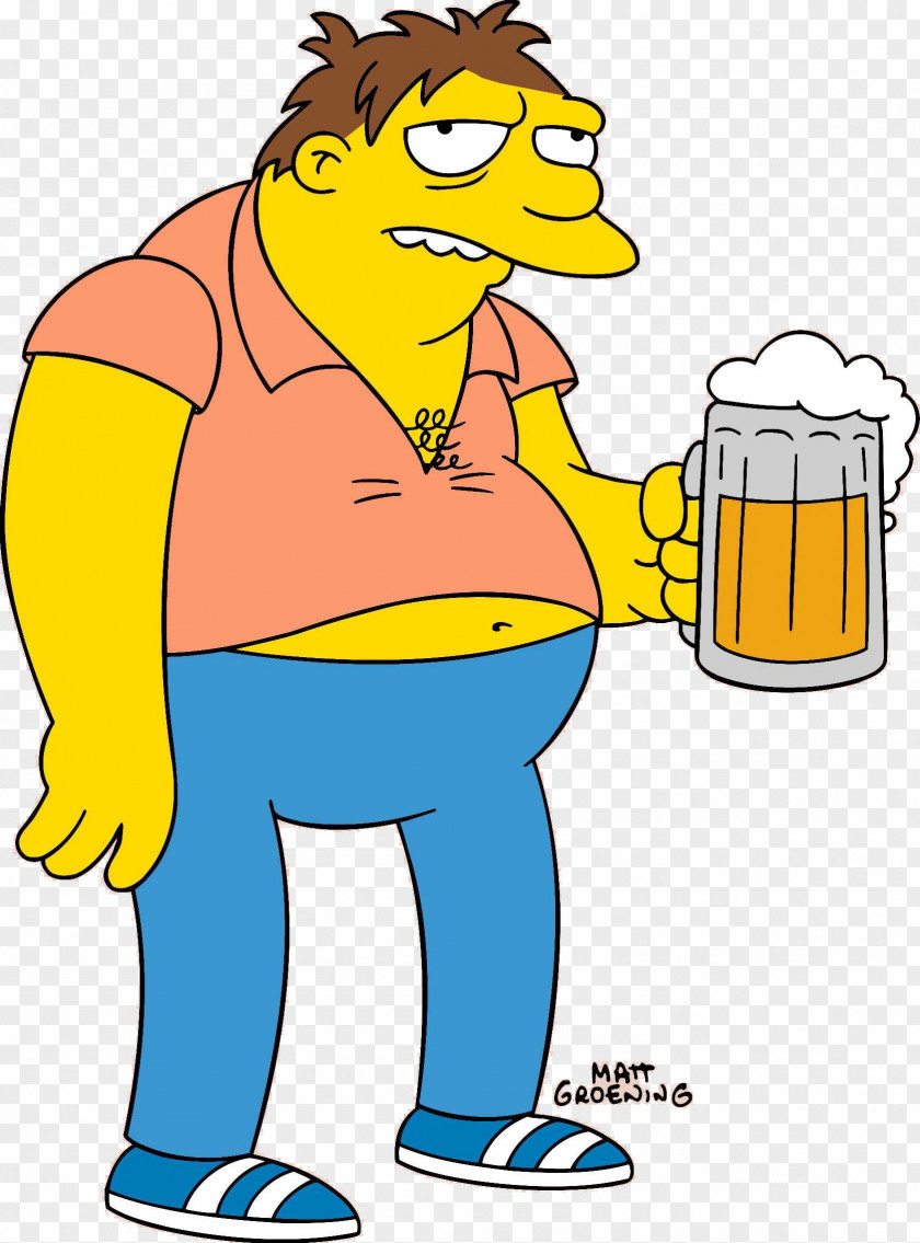 Simpsons Barney Gumble Homer Simpson Moe Szyslak Marge Milhouse Van Houten PNG